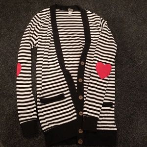 Cute black striped cardigan